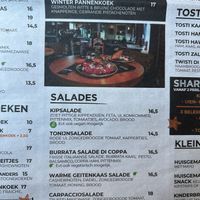 Menukaart   at Aan de Gracht in Elburg