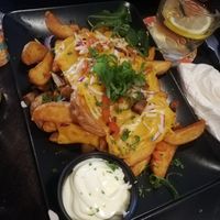 Loaded wedges!!  at Pappa Joe in Groningen