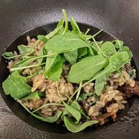 Wild mushroom risotto at Bistró Heming-way in Los Alcazares