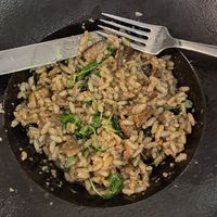 Wild mushroom risotto at Bistró Heming-way in Los Alcazares