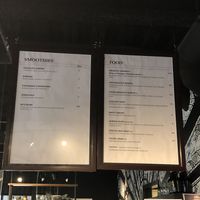 Food menu  at Cortado Tasting Room in Bedford
