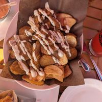 Frickles and chips at Moose Winooski's in Kitchener