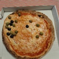 Vegan margherita with extra olives at Very Italian Pizza in Leiden