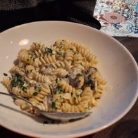 Fusilli vegan creamy pasta at Very Italian Pizza in Leiden