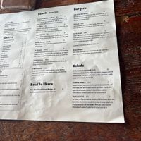 Menu 2024   at The Shack in Monterey