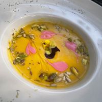 Squash and pumpkin soup  at Go Vegan by Adrian Muser in Altea