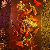 shitake a feira con patatas azules at Go Vegan by Adrian Muser in Altea