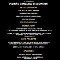 Menú. at Go Vegan by Adrian Muser in Altea