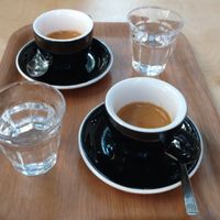 Espresso at Los Picos Café in Valencia