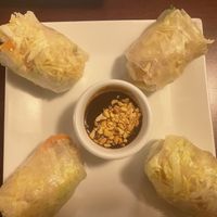 Summer rolls made vegan  at Thai Elephant Walk - Maybe closed in Gettysburg