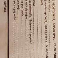 Menu à prendre avec riz pour être végétalien   at Source des Parfums in Wavre