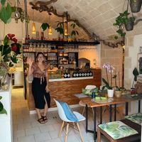The very friendly & nice owner Francesca at Jungle Bar & Bistrot in Monopoli