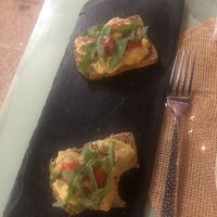 Bruschette with guacamole 💚 at Jungle Bar & Bistrot in Monopoli