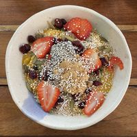 Mango bowl at Tierra in Tulum