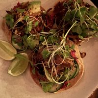 “Tuna” Tostadas (lunch + dinner menu) - this was our favorite dish!   at Tierra in Tulum