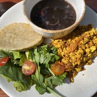 Tofu scramble (breakfast menu)   at Tierra in Tulum