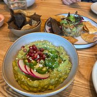Guacamole and the best home made chips at Casa Kaizen in Montreal