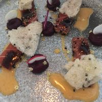 Sashimi fauxsaumon... at Casa Kaizen in Montreal