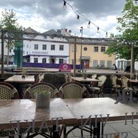Cozy outdoor area  at Cortado Coffee Shop in Halmstad