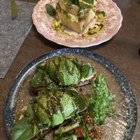 avocado toast & blumenwiese egg toast  at Naked Flowers in Mondsee