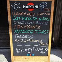 Daily specials at Naked Flowers in Mondsee