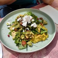 Tabbouleh with scrambled tofu at Naked Flowers in Mondsee