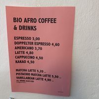 Menu  at Naked Flowers in Mondsee