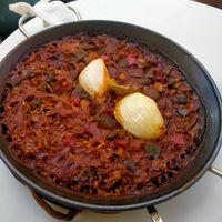 Paella at La Font Cafè in Palamos