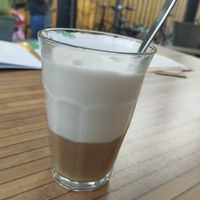 Sojalatte at De Pannekoekenbakker in Oostkapelle