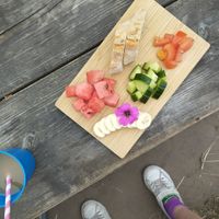 Monkey platter for the kids at Theetuin Het Kaslokaal in Oostkapelle