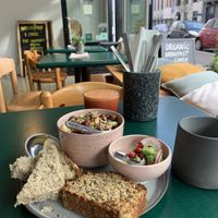 Acrobat in shape  at Circus Restaurant in Antwerpen