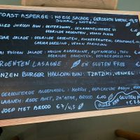 Menu in Dutch (they have an English menu too)  at Circus Restaurant in Antwerpen