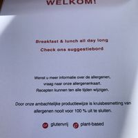 Menu  at Circus Restaurant in Antwerpen