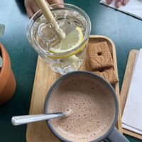 Hot chocolate  at Circus Restaurant in Antwerpen