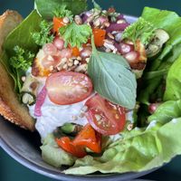 Stunning lentil burger   at Circus Restaurant in Antwerpen