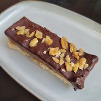 Vegan snickers at Circus Restaurant in Antwerpen