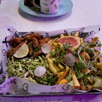 Combo 4: Buffalo Seitan X Green Slaw 2.0 X Pickled Jalapeno X Zheese Fries at HOAX in Tampere
