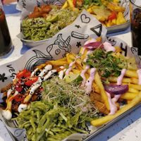 Tofukatsu and seitan kombos at HOAX in Tampere