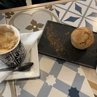 Soya cappuccino and homemade muffin  at 7ten in Gozo