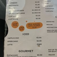 Plan t based milk options  at 7ten in Gozo