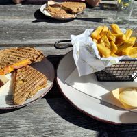 Vegan tosti at De Berkenplas in Schiermonnikoog
