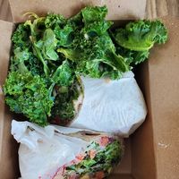 Tabbouleh wrap at kb&co in Calgary