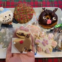 Seriously how cute were these holiday goodies?? at Emy Delights & Bites - Pop Up in Hyde Park