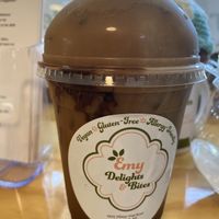 Mocha with super chocolate syrup.  at Emy Delights & Bites - Pop Up in Hyde Park