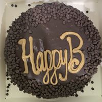 My husband’s b-day chocolate chip cookie cake!  at Emy Delights & Bites - Pop Up in Hyde Park