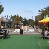 Fall outdoor seating  at On The Rise Artisan Breads in Shaker Heights