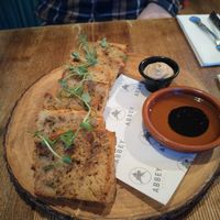 Vegan foccacio at Abbey Hotel in Battle