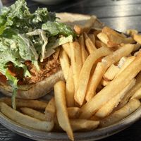 Vegan Chickfun sandwich   at 600 Kitchen and Bar in Kalamazoo