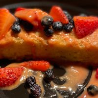Vegan Corn cake at 600 Kitchen and Bar in Kalamazoo