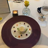 Burrata and fennel salad at Top Cloud 52 in Seoul